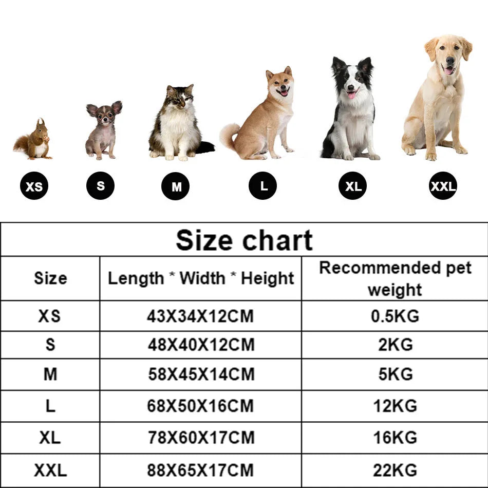Plush Square Pet Bed